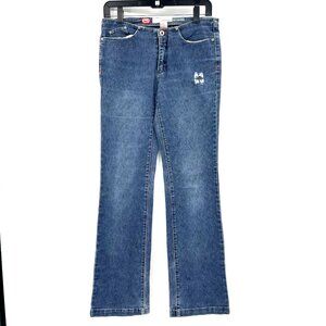 Vintage Ecko Red Low Rise Boot Cut Jeans Medium Wash Size 5 Y2K 90s